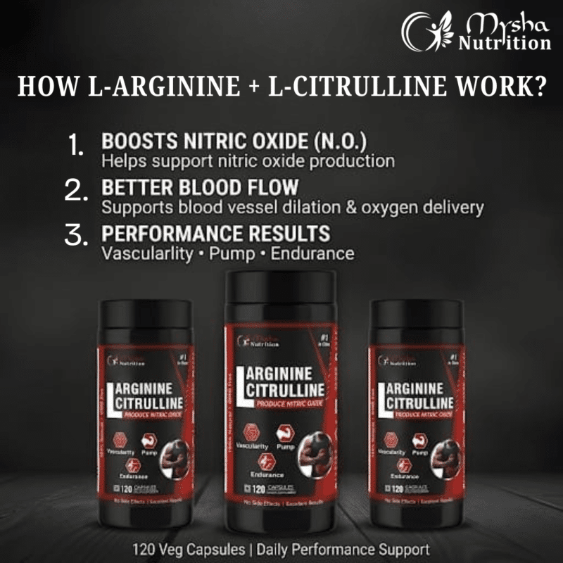 How L-Arginine and L-Citrulline work — nitric oxide, blood flow, performance