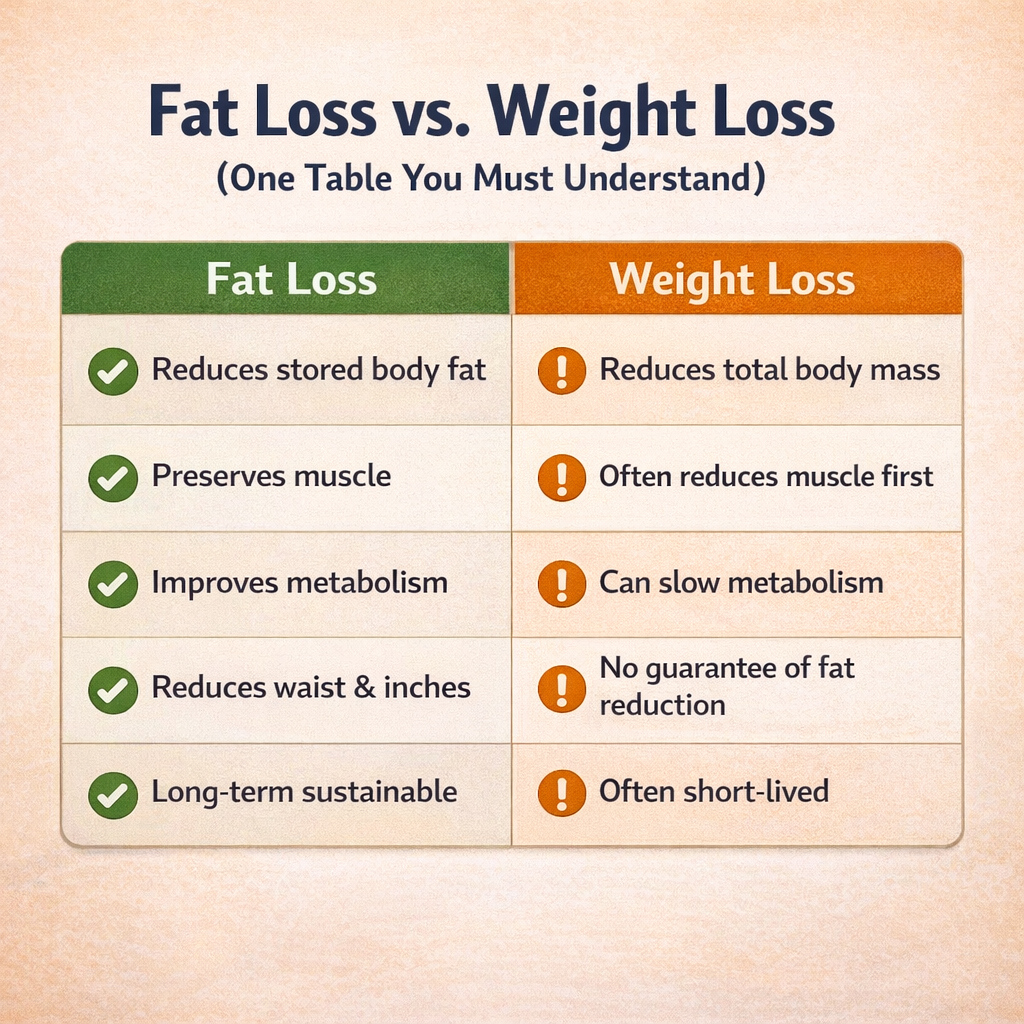 Fat Loss vs Weight Loss