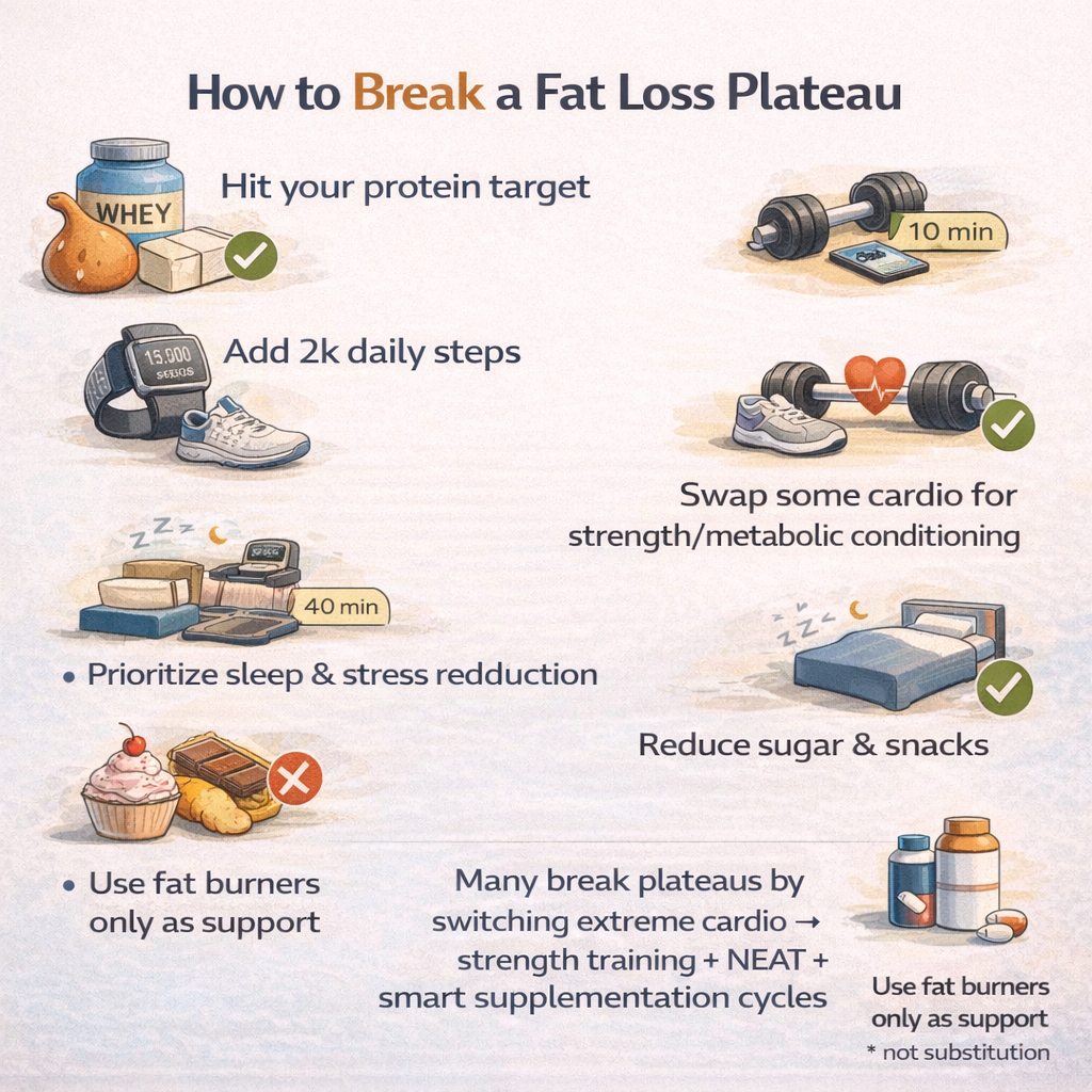 how to break a weight loss plateau naturally