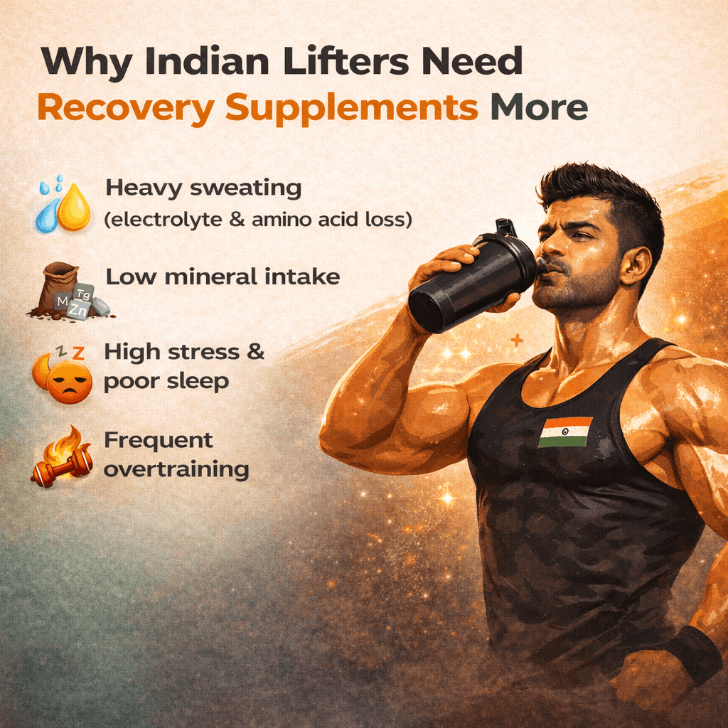 Indian Lifters Need Recovery Supplements