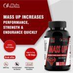 Mass Up muscle gainer capsules to increase strength, performance, endurance and weight gain naturally by Mysha Nutrition